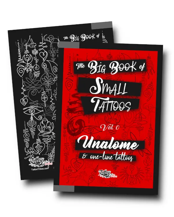 The Spiritual & One-Line Tattoo Portfolio Book Cover - Volume 0