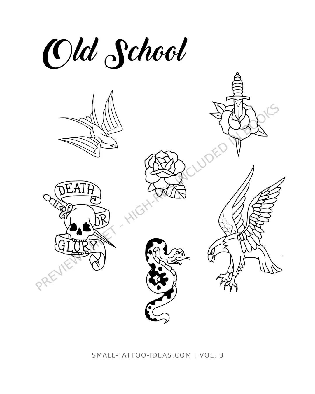 Volume 3: Traditional Eagle, Snake, Swallow, Rose & Banner Flash