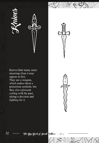 Knives tattoos section