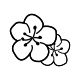 Minimalist cherry blossom fine line tattoo design