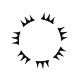 Minimalist sun tattoo design